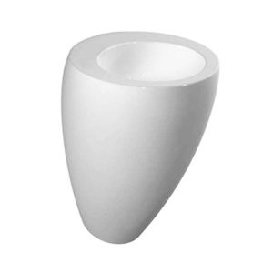 Laufen Il Bagno Alessi One Umyvadlo s integrovaným sloupem, 52x53x85 cm, s LCC, bílá H8119714001091 obraz