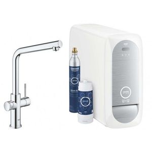 GROHE Blue Home Dřezová baterie s chladícím zařízením a filtrací, chrom 31454001 obraz