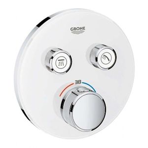 GROHE Grohtherm SmartControl Termostatická vanová baterie pod omítku se 2 ventily, měsíční bílá 29151LS0 obraz