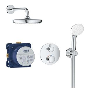 GROHE Grohtherm Sprchový set Tempesta 210 s termostatem pod omítku, 2 proudy, chrom 34727000 obraz