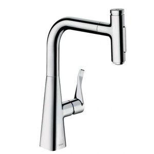 HANSGROHE M71 Dřezová baterie M7117-H240 s výsuvnou sprškou, sBOX, chrom 73817000 obraz