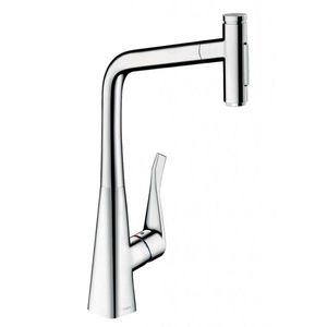 HANSGROHE M71 Dřezová baterie M7117-H320 s výsuvnou sprškou, sBOX, chrom 73816000 obraz