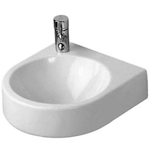 DURAVIT Architec Umývátko 36x38 cm, bez přepadu, s otvorem pro baterii vlevo, bílá 0766350009 obraz