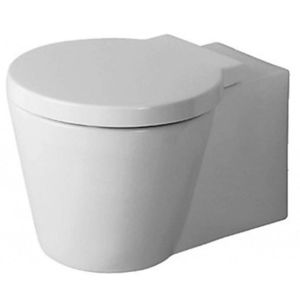 DURAVIT Starck 1 Závěsné WC, WonderGliss, bílá 02100900641 obraz