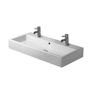 DURAVIT Vero Dvojumyvadlo nábytkové 100x47 cm, s přepadem, 2 otvory pro baterie, bílá 0454100026 obraz