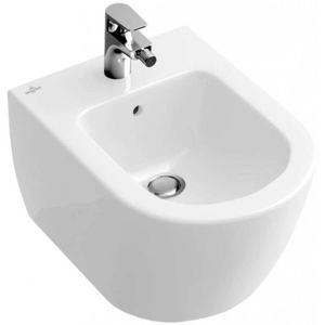 VILLEROY & BOCH Subway 2.0 Závěsný bidet s přepadem, 375x565 mm, alpská bílá 54000001 obraz