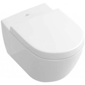 VILLEROY & BOCH Subway 2.0 Závěsné WC, Aquareduct, s CeramicPlus, alpská bílá 560010R1 obraz