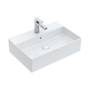 VILLEROY & BOCH Memento 2.0 Umyvadlo na desku 60x42 cm, s přepadem, otvor pro baterii, CeramicPlus, alpská bílá 4A0760R1 obraz