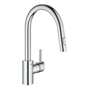 GROHE Concetto Dřezová baterie s výsuvnou sprškou, chrom 31483002 obraz