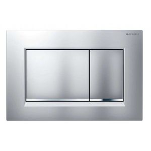 GEBERIT Sigma30 Ovládací tlačítko splachování, lakovaný chrom mat/chrom 115.883.JQ.1 obraz