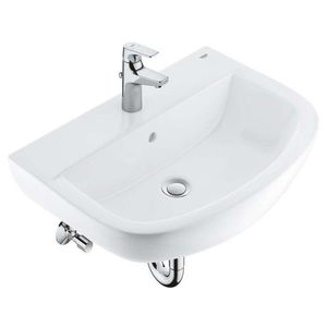 GROHE Bau Ceramic Set umyvadla 60 cm a baterie Start Flow s výpustí, alpská bílá/chrom 39472000 obraz