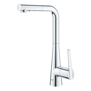 GROHE Zedra Dřezová baterie s výsuvnou sprškou, chrom 32553002 obraz