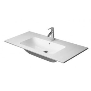 DURAVIT ME by Starck Umyvadlo nábytkové 103x49 cm, s přepadem, s otvorem pro baterii, WonderGliss, bílá 23361000001 obraz