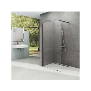 RAVAK Walk-In Sprchová stěna Walk-In Wall 100, 100x200 cm, černá/čiré sklo GW9WA0300Z1 obraz