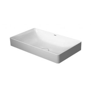 DURAVIT DuraSquare Umyvadlová mísa 60x34 cm, DuraCeram, s WonderGliss, alpská bílá 23556000001 obraz