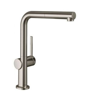 HANSGROHE M54 Dřezová baterie Talis s výsuvnou koncovkou, sBox, vzhled nerezu 72809800 obraz