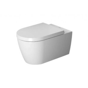 DURAVIT ME by Starck Závěsné WC se sedátkem SoftClose, Rimless, s WonderGliss, bílá 45290900A11 obraz