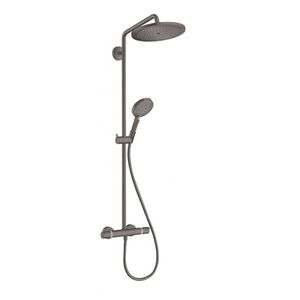 HANSGROHE Croma Select S Sprchový set Showerpipe 280 s termostatem, kartáčovaný černý chrom 26890340 obraz