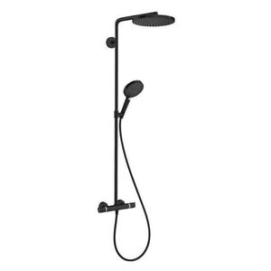 HANSGROHE Raindance Select S Sprchový set Showerpipe s termostatem, 3 proudy, matná černá 27633670 obraz