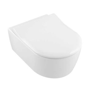 VILLEROY & BOCH Avento Závěsné WC se sedátkem SoftClosing, DirectFlush, alpská bílá 5656RS01 obraz