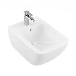 VILLEROY & BOCH Venticello Závěsný bidet, s 1 otvorem pro baterii, CeramicPlus, alpská bílá 441100R1 obraz