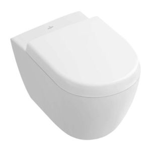 VILLEROY & BOCH Subway 2.0 Závěsné kompaktní WC, DirectFlush, CeramicPlus, alpská bílá 5606R0R1 obraz