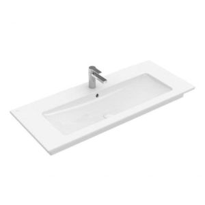 VILLEROY & BOCH Venticello Umyvadlo nábytkové 80x50 cm, s přepadem, otvor pro baterii, CeramicPlus, alpská bílá 41048LR1 obraz