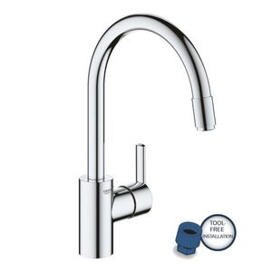 GROHE Feel Dřezová baterie s výsuvnou koncovkou, chrom 32671002 obraz