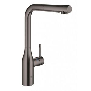 GROHE Essence Dřezová baterie s výsuvnou sprškou, tmavý grafit 30270A00 obraz