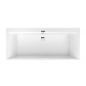 VILLEROY & BOCH Squaro Edge 12 Vana Duo, 170x75 cm, Quaryl, bílá UBQ170SQE2DV-01 obraz