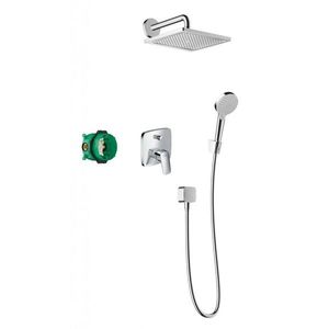 HANSGROHE Crometta Sprchový set E 240, s baterií Logis pod omítku, chrom 27957000 obraz