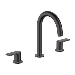 HANSGROHE Vernis Shape Umyvadlová baterie s výpustí, 3-otvorová instalace, matná černá 71563670 obraz