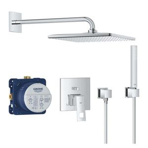 GROHE Eurocube Sprchový set s baterií pod omítku, 31 cm, chrom 25238000 obraz