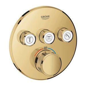 GROHE Grohtherm SmartControl Termostatická sprchová podomítková baterie, 3 ventily, Cool Sunrise 29121GL0 obraz