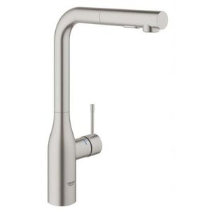 GROHE Essence Dřezová baterie s výsuvnou sprškou, supersteel 30270DC0 obraz