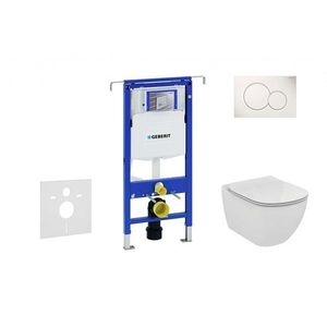 GEBERIT Duofix Set předstěnové instalace, klozetu a sedátka Ideal Standard Tesi, tlačítka Sigma01, Rimless, SoftClose, alpská bílá 111.355.00.5 NE1 obraz