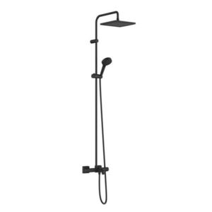 HANSGROHE Vernis Shape Sprchový set Showerpipe 240 s vanovým termostatem, 2 proudy, matná černá 26900670 obraz