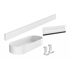 HANSGROHE WallStoris Set koupelnových doplňků, matná bílá 27967700 obraz