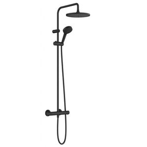 HANSGROHE Vernis Blend Sprchový set Showerpipe 240 s termostatem, 2 proudy, EcoSmart, matná černá 26428670 obraz