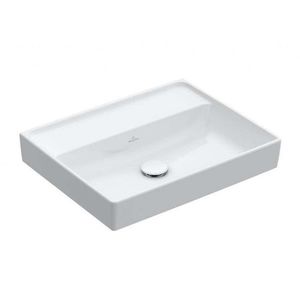 VILLEROY & BOCH Collaro Umyvadlo nábytkové 60x47 cm, bez přepadu, bez otvoru pro baterii, alpská bílá 4A336301 obraz