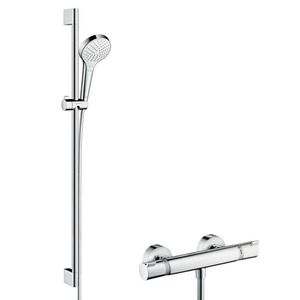 HANSGROHE Croma Select S Sprchový set s termostatem Ecostat, 2 proudy, chrom 27833400 obraz