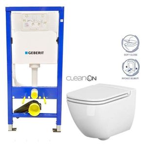 GEBERIT DuofixBasic bez tlačítka + WC CERSANIT CLEANON CASPIA + SEDÁTKO 458.103.00.1 X CP1 obraz