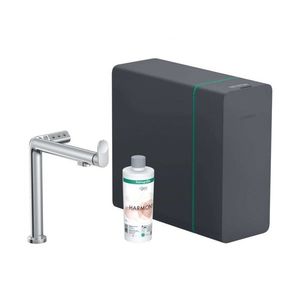 HANSGROHE Aqittura M91 Dřezová baterie, SodaSystem, sBox, chrom 76837000 obraz