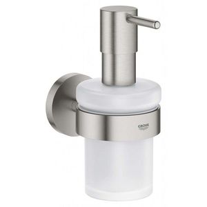 GROHE QuickFix Start Dávkovač mýdla s držákem, sklo/supersteel 41195DC0 obraz