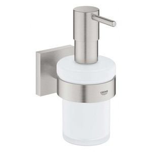 GROHE QuickFix Start Cube Dávkovač mýdla s držákem, sklo/supersteel 41098DC0 obraz