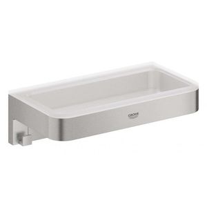 GROHE QuickFix Start Cube Polička, délka 20 cm, supersteel 41107DC0 obraz