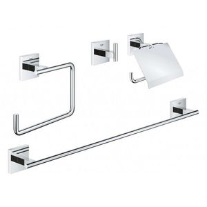 GROHE QuickFix Start Cube Set koupelnových doplňků 4 v 1, chrom 41115000 obraz