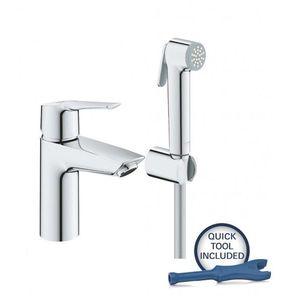 GROHE QuickFix Start Umyvadlová baterie s bidetovou sprškou, chrom 23123003 obraz