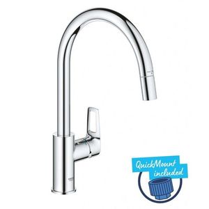 GROHE Start Loop Dřezová baterie s výsuvnou koncovkou, chrom 30556000 obraz