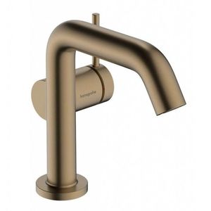 HANSGROHE Tecturis S Umyvadlová baterie s výpustí, CoolStart, EcoSmart, kartáčovaný bronz 73323140 obraz